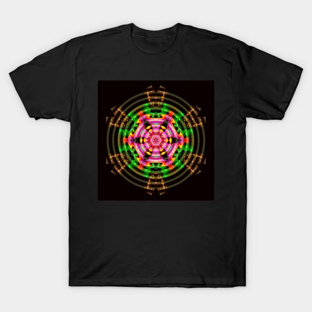 Vivid Circle T-Shirt by Michaelm43